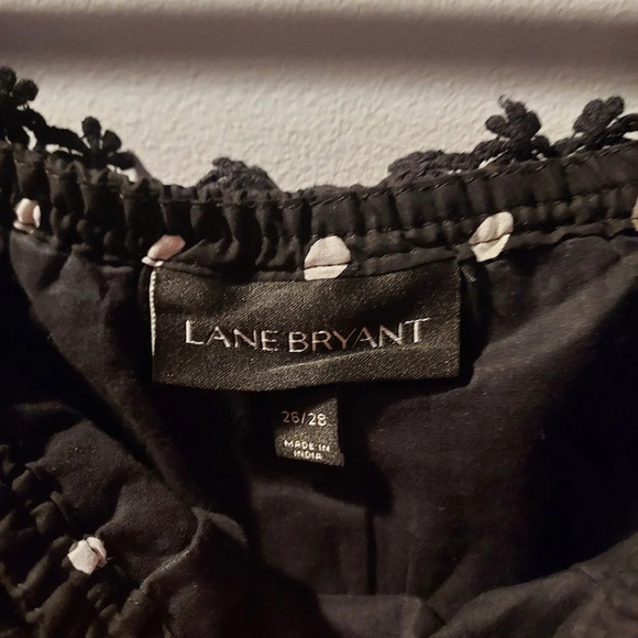 NWT Lane Bryant White & Black Polka Dot Cold Shoulder Lined Dress in Size 26/28 - Picture 5 of 9